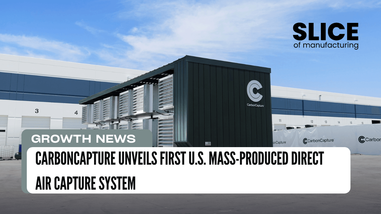 CarbonCapture Unveils First U.S. Mass-Produced Direct Air Capture System