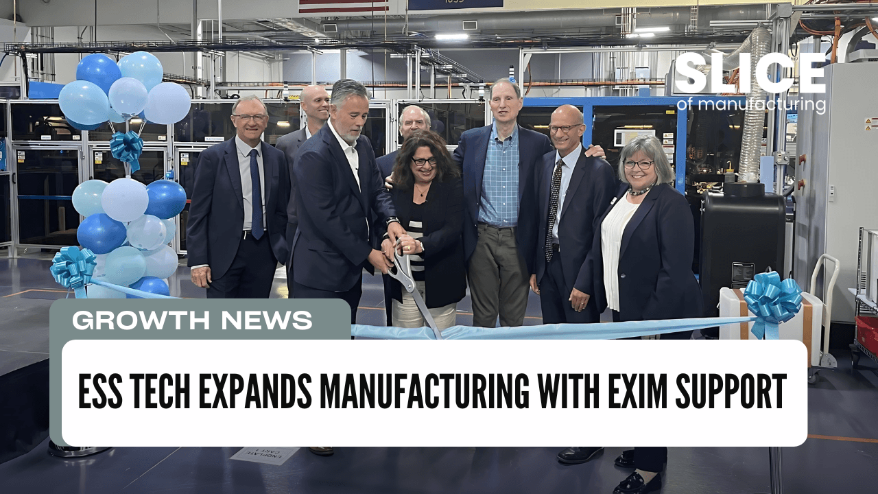 ESS Tech Expands Manufacturing with EXIM Support