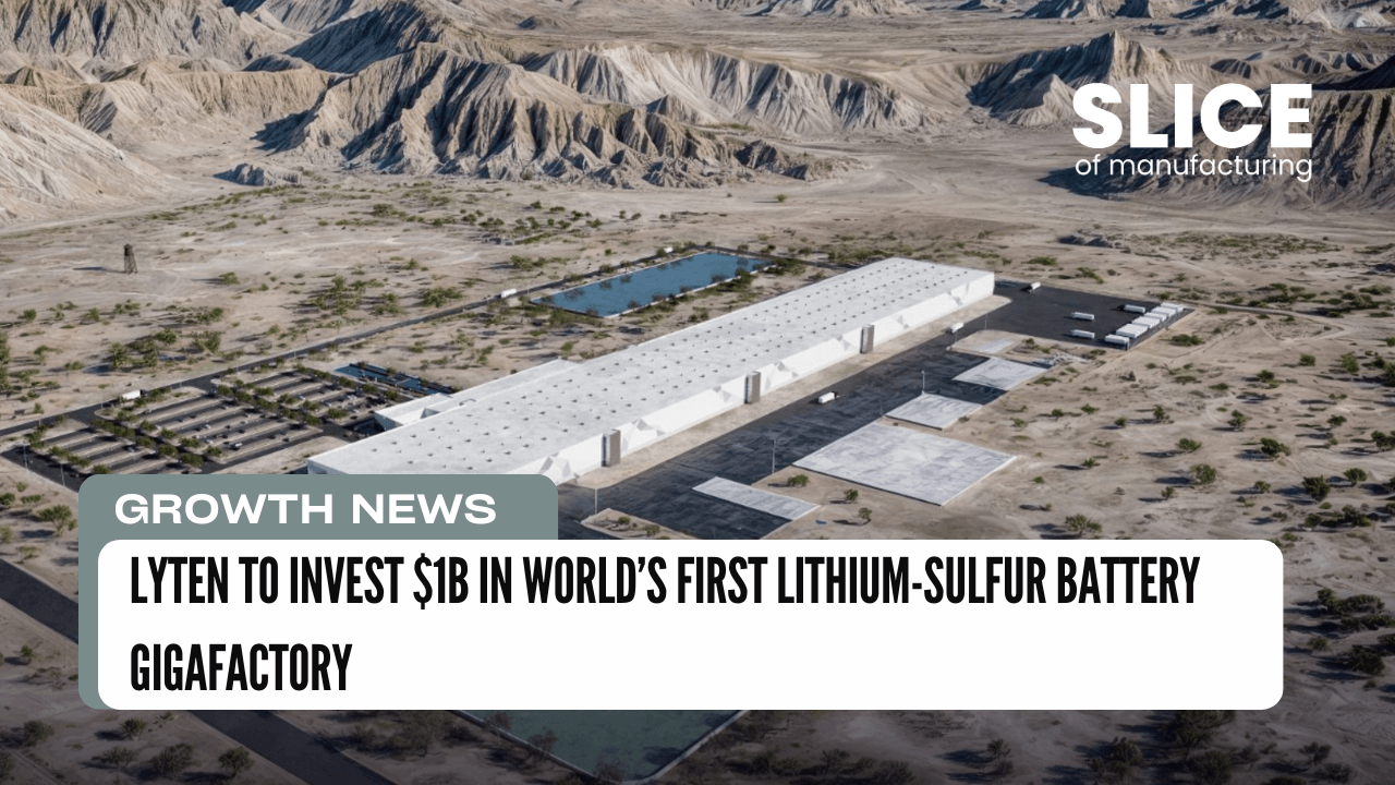 Lyten to Invest $1B in World’s First Lithium-Sulfur Battery Gigafactory